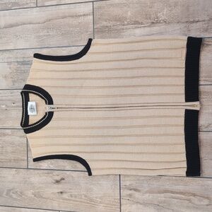 Women's Vintage Masters Golf Fashion by Alaska Knit Full Zip Sweater Vest